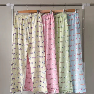 Polly Snoopy Pajama Pants Unisex Homewear Pajamas Couple