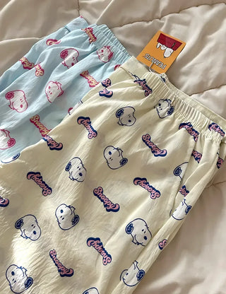 Polly Snoopy Pajama Pants Unisex Homewear Pajamas Couple