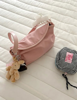 Flap nylon bag tote bag shoulder bag mini