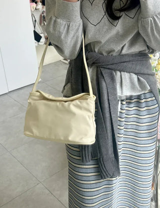 Flap nylon bag tote bag shoulder bag mini