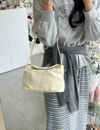 Flap nylon bag tote bag shoulder bag mini