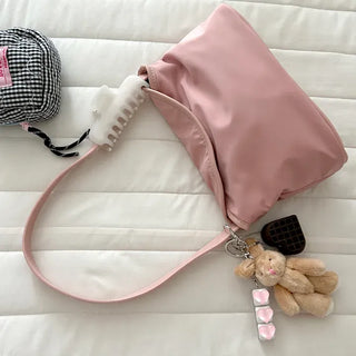 Flap nylon bag tote bag shoulder bag mini