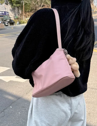 Flap nylon bag tote bag shoulder bag mini