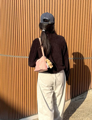 Flap nylon bag tote bag shoulder bag mini