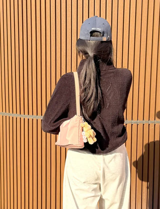 Flap nylon bag tote bag shoulder bag mini