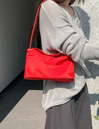 Flap nylon bag tote bag shoulder bag mini