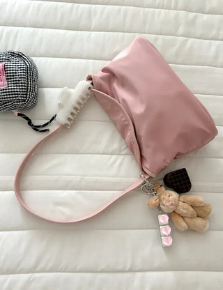 Flap nylon bag tote bag shoulder bag mini