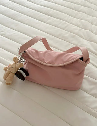 Flap nylon bag tote bag shoulder bag mini