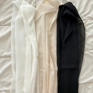 Chiffon muffler spring summer scarf see-through plain