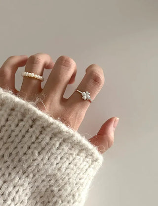 Silver 925 Four-Leaf Clover Sterling Silver Friendship Ring Recommendation
