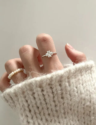 Silver 925 Four-Leaf Clover Sterling Silver Friendship Ring Recommendation