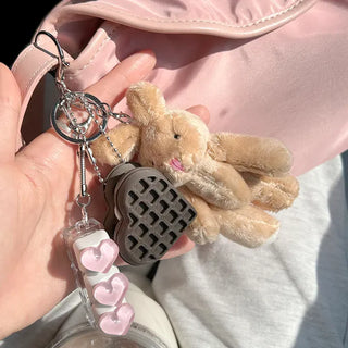 Rabbit Keyholder Beige Doll Keyring Bag Charm