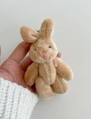 Rabbit Keyholder Beige Doll Keyring Bag Charm