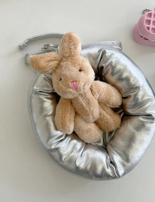 Rabbit Keyholder Beige Doll Keyring Bag Charm