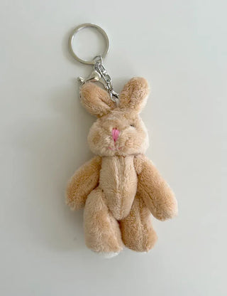 Rabbit Keyholder Beige Doll Keyring Bag Charm