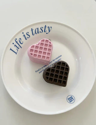 Heart Waffle Clicker Keyholder Keycap Bag Keyring