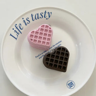 Heart Waffle Clicker Keyholder Keycap Bag Keyring