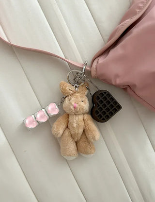 Water Heart Keycap Keyholder Keyring Bag Charm