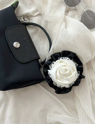 3 Types Rosette Keyholder, Ribbon Keyring, Brooch, Bag Charm
