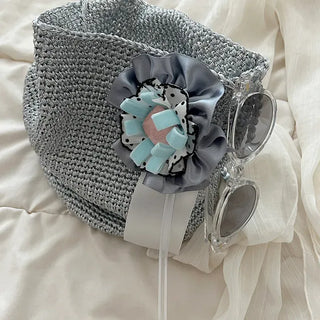 3 Types Rosette Keyholder, Ribbon Keyring, Brooch, Bag Charm