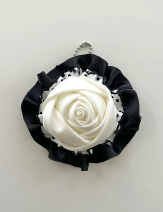 3 Types Rosette Keyholder, Ribbon Keyring, Brooch, Bag Charm