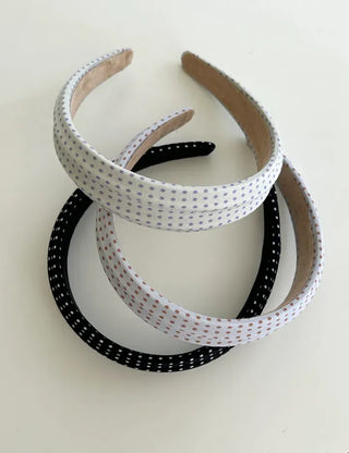 Dot headband headband pleated spring bandana