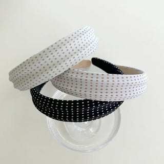 Dot headband headband pleated spring bandana