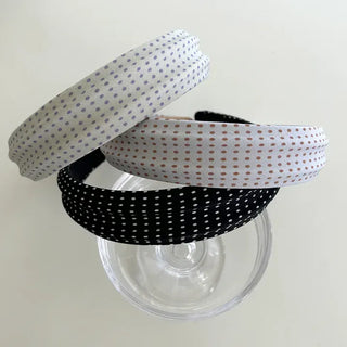 Dot headband headband pleated spring bandana