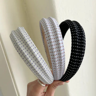 Dot headband headband pleated spring bandana