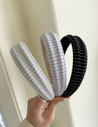 Dot headband headband pleated spring bandana
