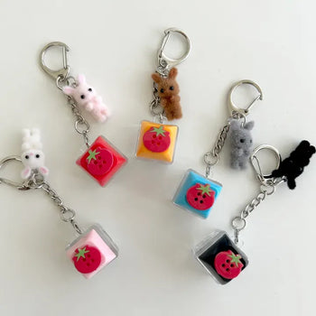 Tomato Rabbit Doll Keyring Keycap Keyholder Keyring