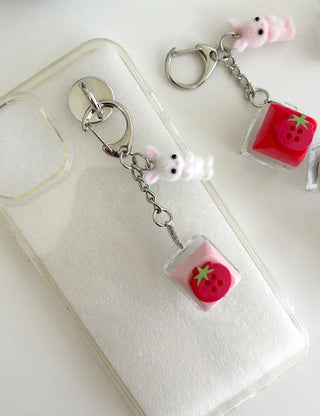 Tomato Rabbit Doll Keyring Keycap Keyholder Keyring
