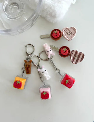 Tomato Rabbit Doll Keyring Keycap Keyholder Keyring