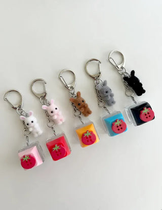 Tomato Rabbit Doll Keyring Keycap Keyholder Keyring