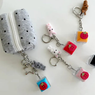 Tomato Rabbit Doll Keyring Keycap Keyholder Keyring