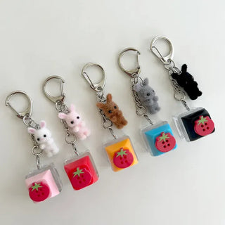 Tomato Rabbit Doll Keyring Keycap Keyholder Keyring