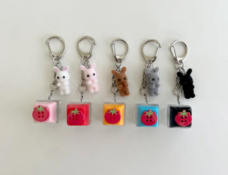 Tomato Rabbit Doll Keyring Keycap Keyholder Keyring