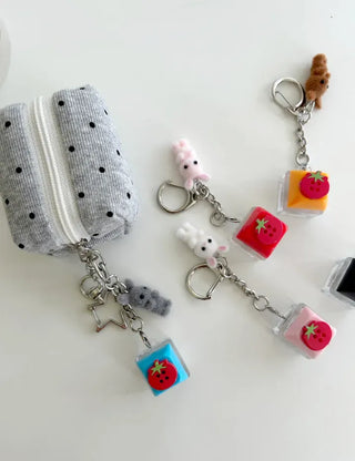 Tomato Rabbit Doll Keyring Keycap Keyholder Keyring