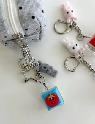 Tomato Rabbit Doll Keyring Keycap Keyholder Keyring