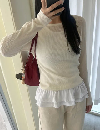 Box nylon shoulder bag square zipper daily bag
