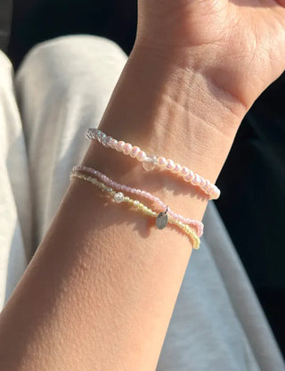 Merry Shop Silver Charm Bead Bracelet Crystal Summer
