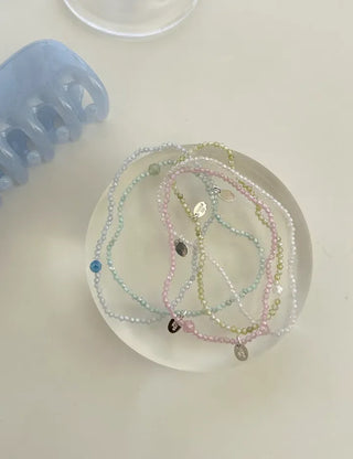 Merry Shop Silver Charm Bead Bracelet Crystal Summer