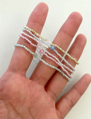 Merry Shop Silver Charm Bead Bracelet Crystal Summer
