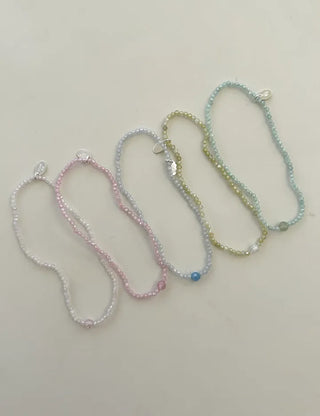 Merry Shop Silver Charm Bead Bracelet Crystal Summer