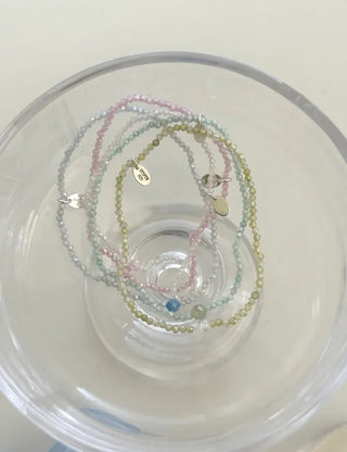 Merry Shop Silver Charm Bead Bracelet Crystal Summer