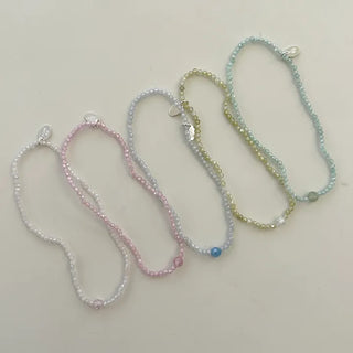 Merry Shop Silver Charm Bead Bracelet Crystal Summer