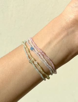Merry Shop Silver Charm Bead Bracelet Crystal Summer