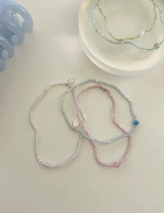 Merry Shop Silver Charm Bead Bracelet Crystal Summer