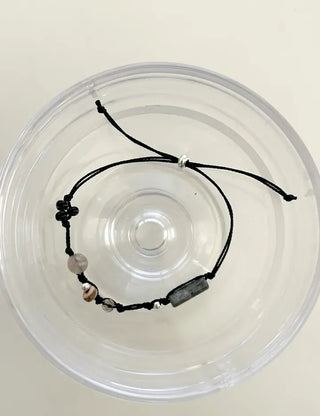 Mixed 925 Silver String Bracelet Knot Gemstone Bead Summer Bracelet