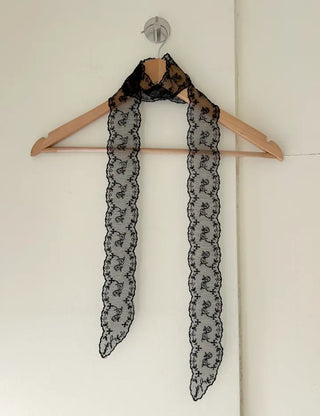 Romantic Petite Scarf Lace Tie Mini Muffler